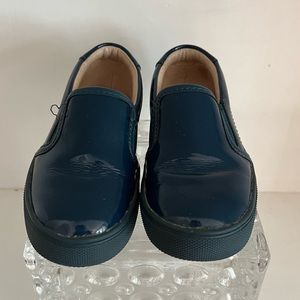 AKID Brand Toddler Size US 9 Dark Teal Patent Leather Pull on Shoes